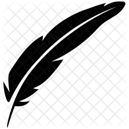 256x256 Feather Icon Of Glyph Style