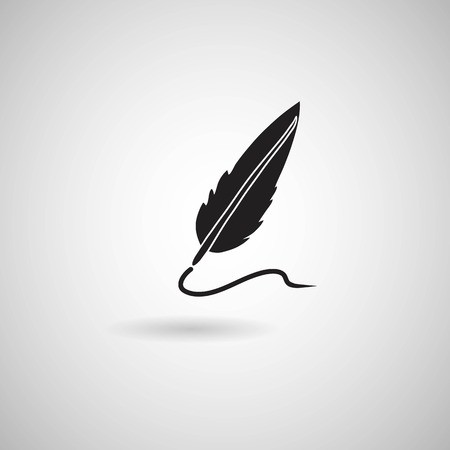 Feather Pen Icon Vecto Royalty Free Vector Graphics 450x450 Feather Pen Icon Vecto Royalty Free Vector Graphics