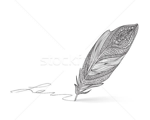 Feather Pen Icon Calligraphy Sign Vector Illustration Terriana 600x481 Feather Pen Icon Calligraphy Sign Vector Illustration Terriana