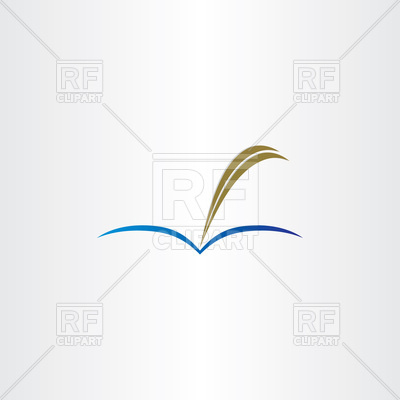 Book And Feather Pen Icon Vector Image Of Icons And Emblems 400x400 Book And Feather Pen Icon Vector Image Of Icons And Emblems