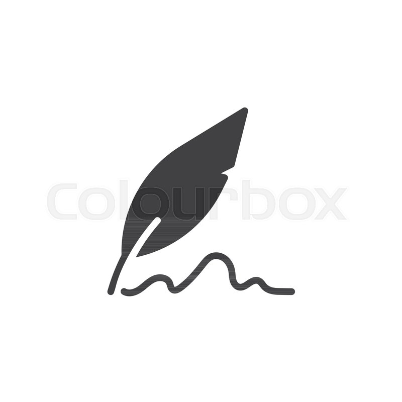 Feather Pen Writing Icon Vector, Stock Vector Colourbox 800x800 Feather Pen Writing Icon Vector, Stock Vector Colourbox