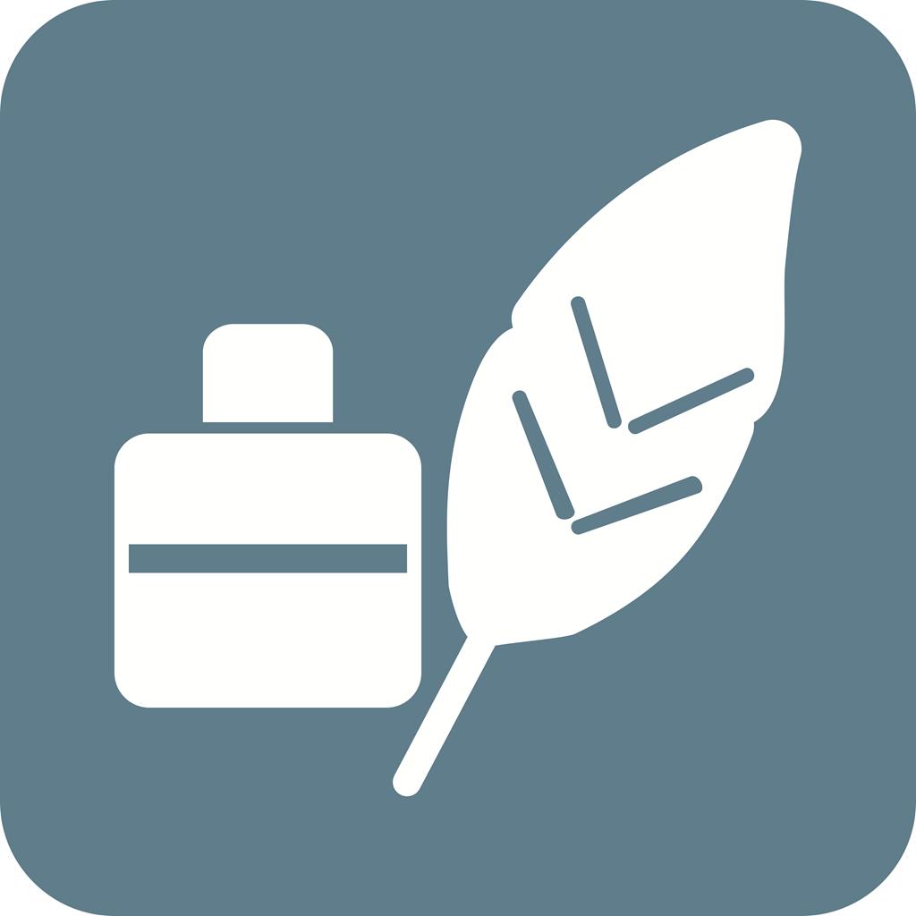 1024x1024 Feather Quill Flat Round Corner Icon