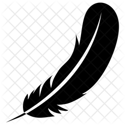 256x256 Bird Feather Icon Of Glyph Style