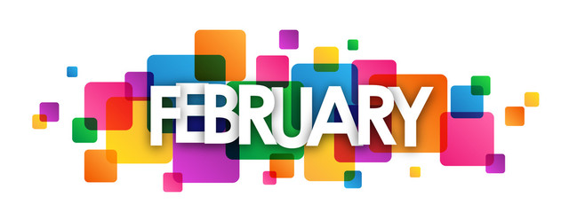 640x240 February Month Icon Stock Image And Royalty Free Vector