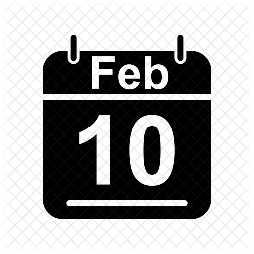 512x512 February Icon Of Glyph Style