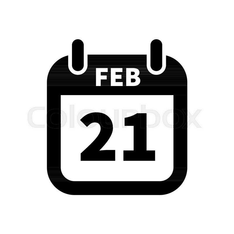 800x800 Simple Black Calendar Icon With Stock Vector Colourbox