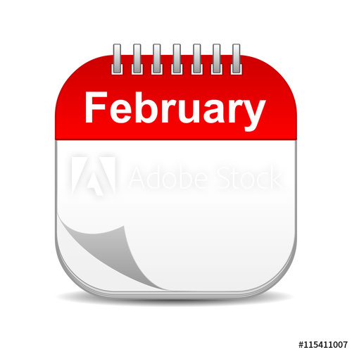500x500 February Calendar Icon