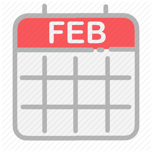 512x512 Calendar, Date, Dates, February, Month, Numbers, Ui Icon