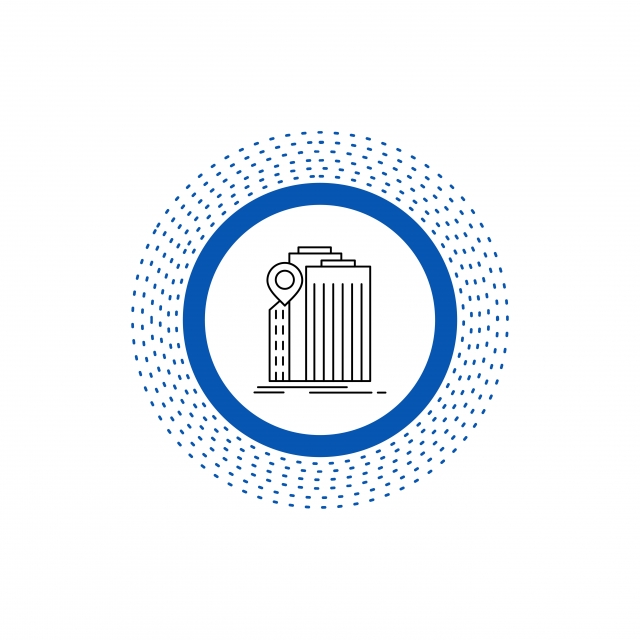 640x640 Bank Banking Building Federal Government Line Icon Vector I