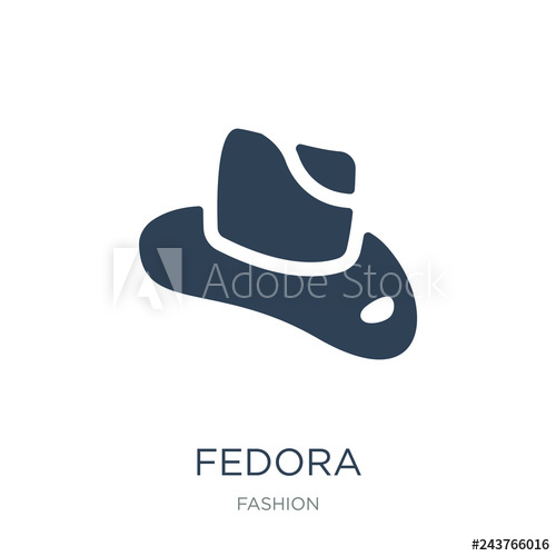 Fedora Icon Vector On White Background, Fedora Trendy Filled 500x500 Fedora Icon Vector On White Background, Fedora Trendy Filled