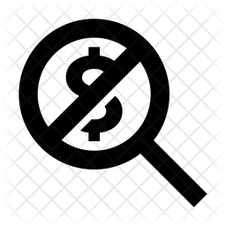 256x256 No Fee Icon Of Glyph Style