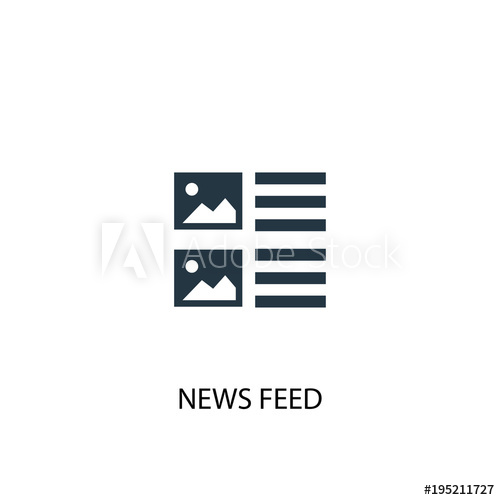 News Feed Icon Simple Element Illustration 500x500 News Feed Icon Simple Element Illustration