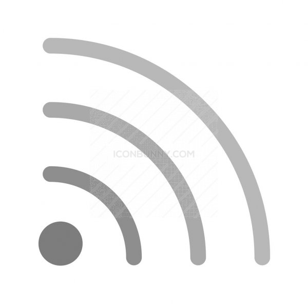 Rss Feed Greyscale Icon 600x600 Rss Feed Greyscale Icon