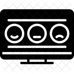 256x256 Feedback Form Icon Of Glyph Style