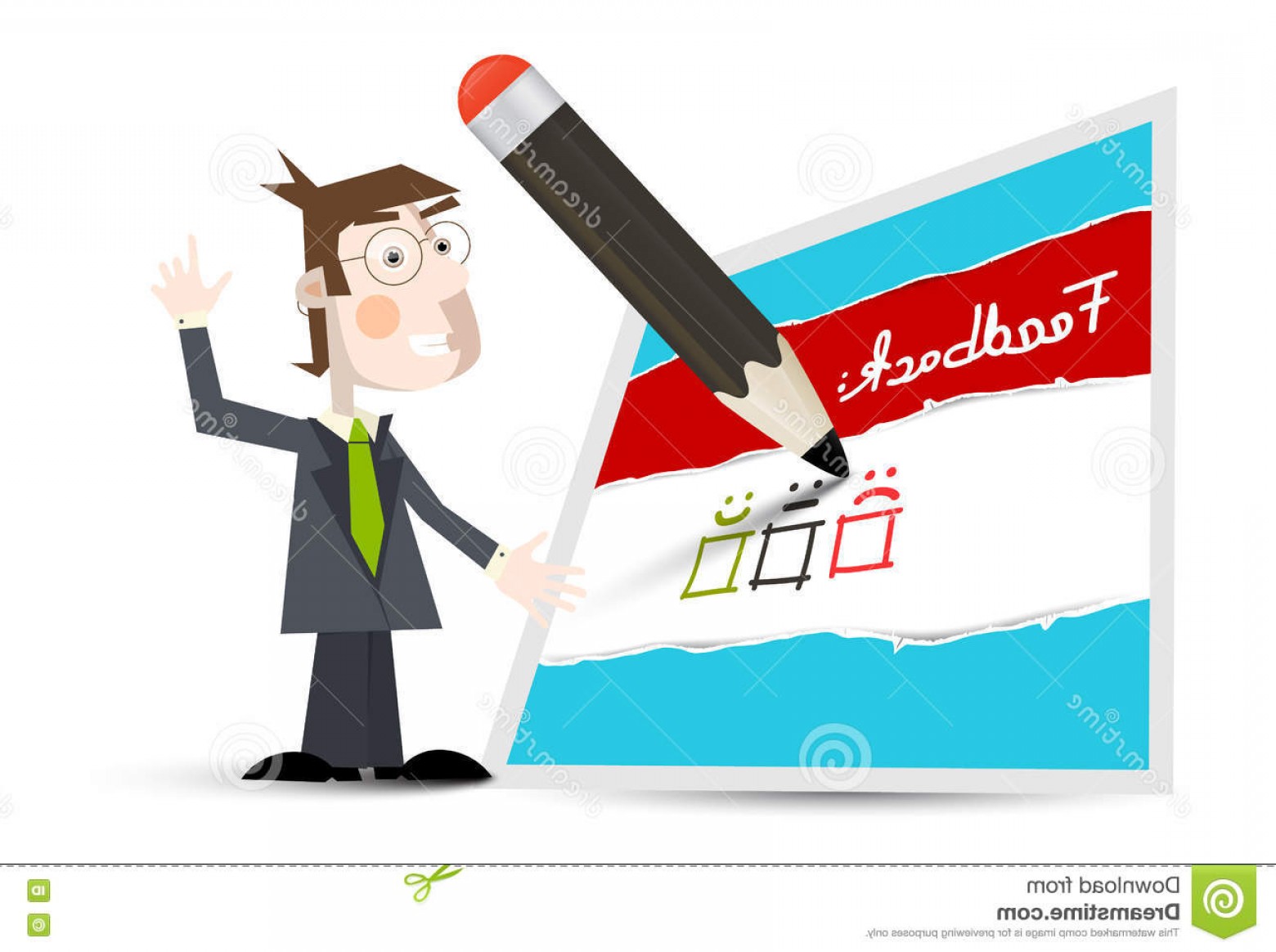 1560x1164 Stock Illustration Feedback Form Vector Feedback Icon Business Man