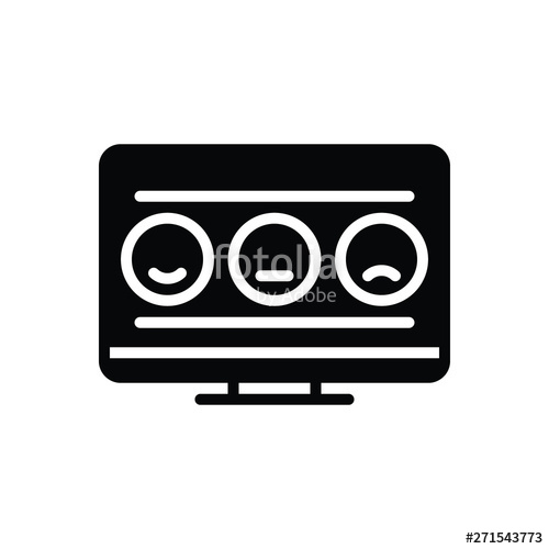 500x500 Black Solid Icon For Feedback Form Stock Image And Royalty Free