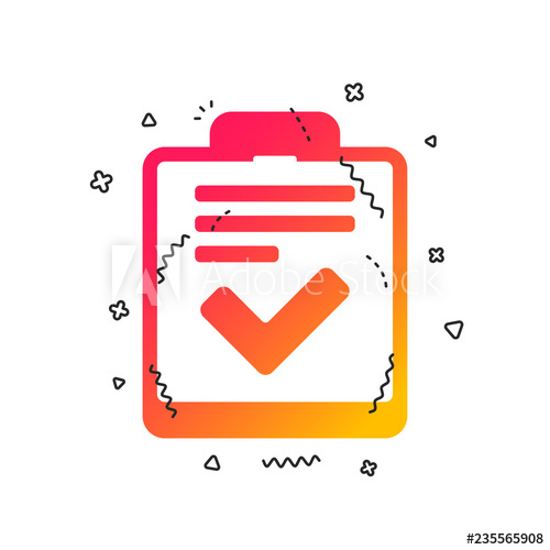 500x500 Checklist Sign Icon Control List Symbol Survey Poll