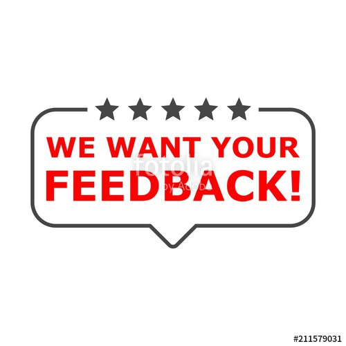 We Want Your Feedback Sign, We Want Your Feedback Icon Stock 500x500 We Want Your Feedback Sign, We Want Your Feedback Icon Stock