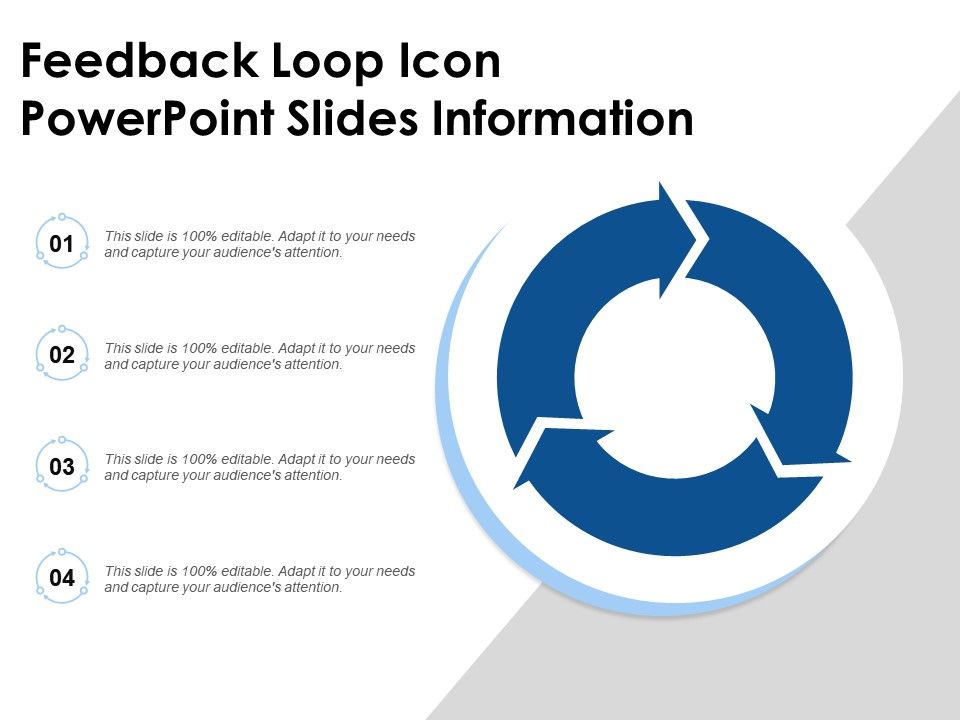 960x720 Feedback Loop Icon Powerpoint Slides Information Powerpoint