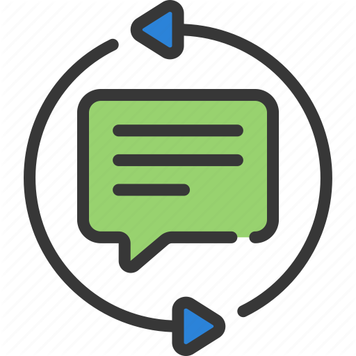 512x512 Agile, Feedback, Loop, Message, Scrum Icon