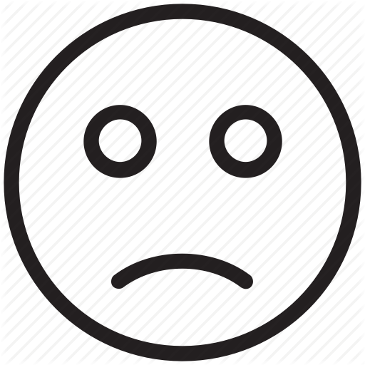512x512 Emoticon, Face Expression, Feeling, Sad Face, Sad Smiley Icon