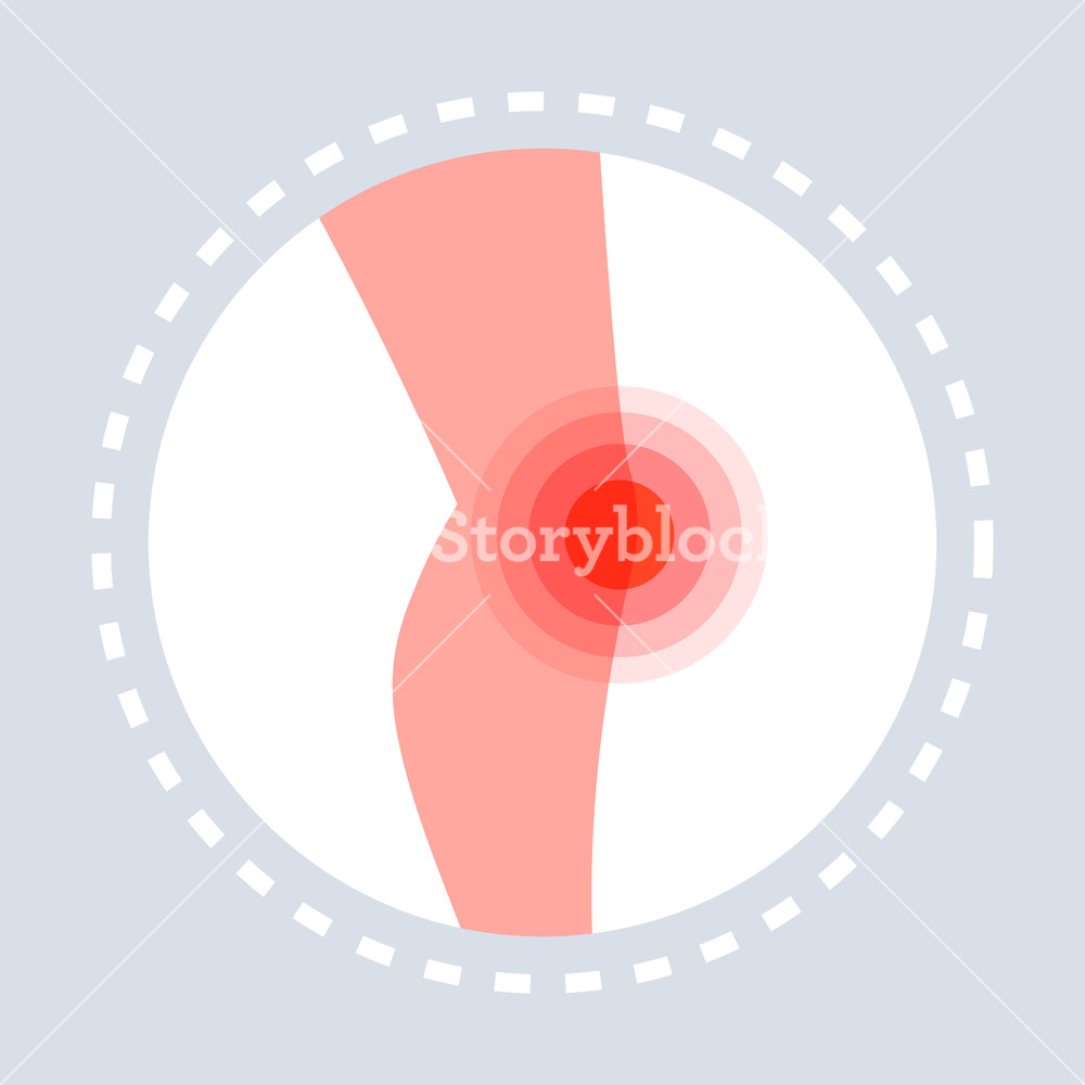1000x1000 Knee Injury Feeling Joint Pain Human Leg Icon Painful Area