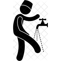 256x256 Cleaning Feet Icon Of Glyph Style