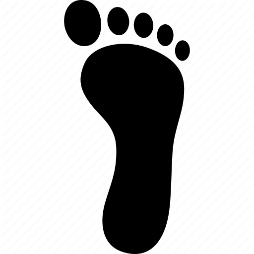 512x512 Feet, Foot, Footprint, Print, Prints, Toes, Trail Icon
