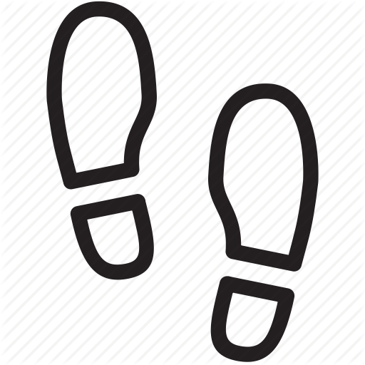 512x512 Feet, Foot, Shoes, Step, St Walk, Walking Icon