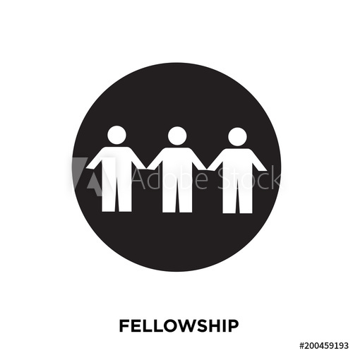 500x500 Fellowship Icon On White Background, In Black, Vector Icon