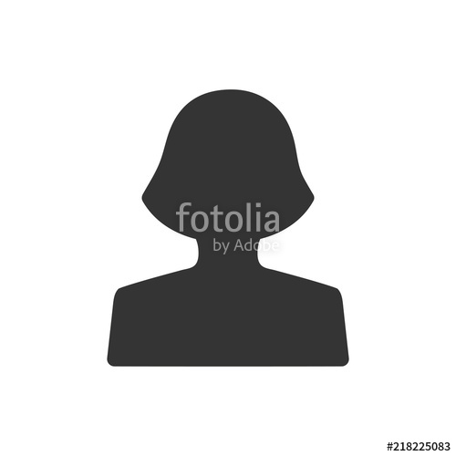 500x500 Female Avatar Icon Stock Image And Royalty Free Vector