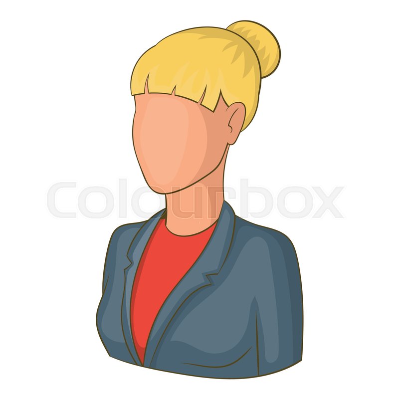 800x800 Female Avatar Icon Cartoon Stock Vector Colourbox