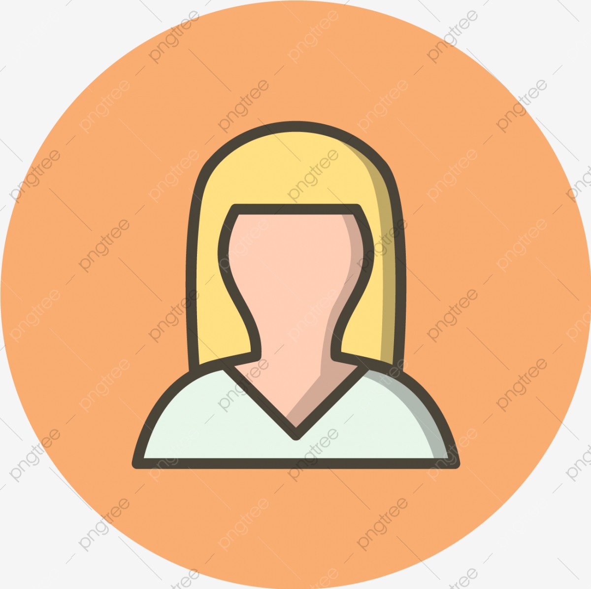 1200x1195 Vector Female Avatar Icon, Avatar, Female, Employee Png And Vector