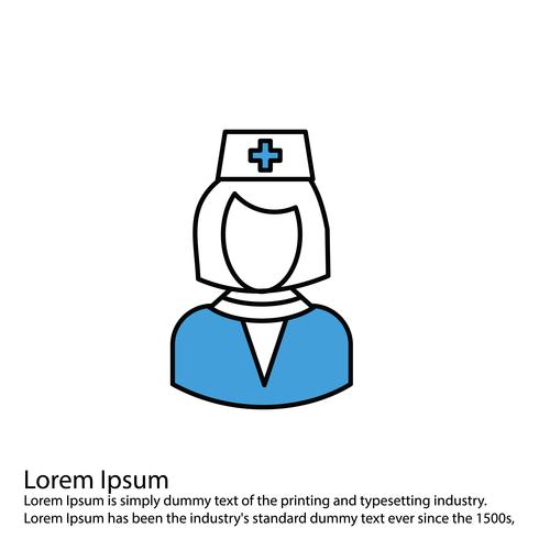 490x490 Vector Female Doctor Icon