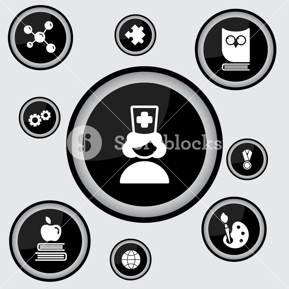 1000x1000 Web Icon Female Doctor, Nurse Royalty Free Stock Image