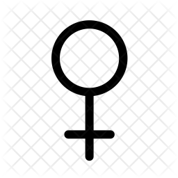 256x256 Female Gender Icon Of Line Style