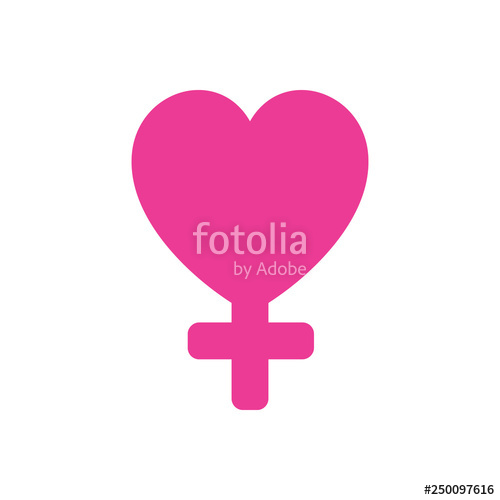 500x500 Female Symbol Gender Icon Stock Image And Royalty Free Vector