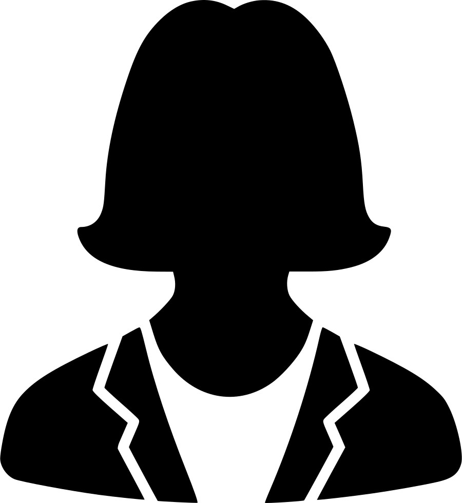 900x980 Contact Profile User Default Female Suit Png Icon Free