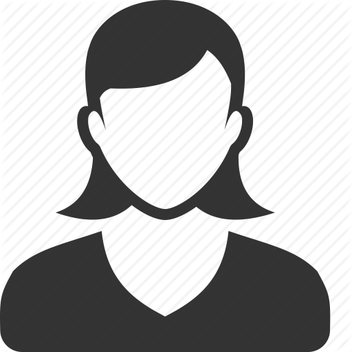 512x512 Female Profile Icon Png Vector, Clipart