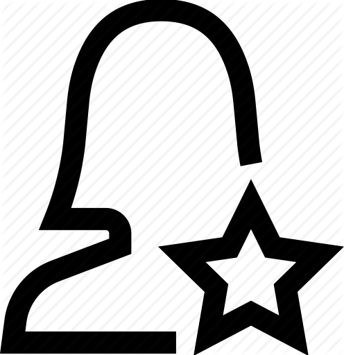 496x512 Avatar, Favorite, Female, Silhouette, Star, Woman Icon