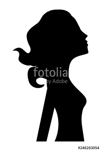 334x500 Female Silhouette Icon Stock Image And Royalty Free Vector
