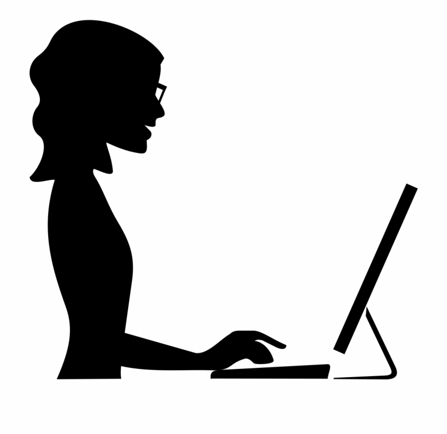 920x893 Computer Clipart Business Woman