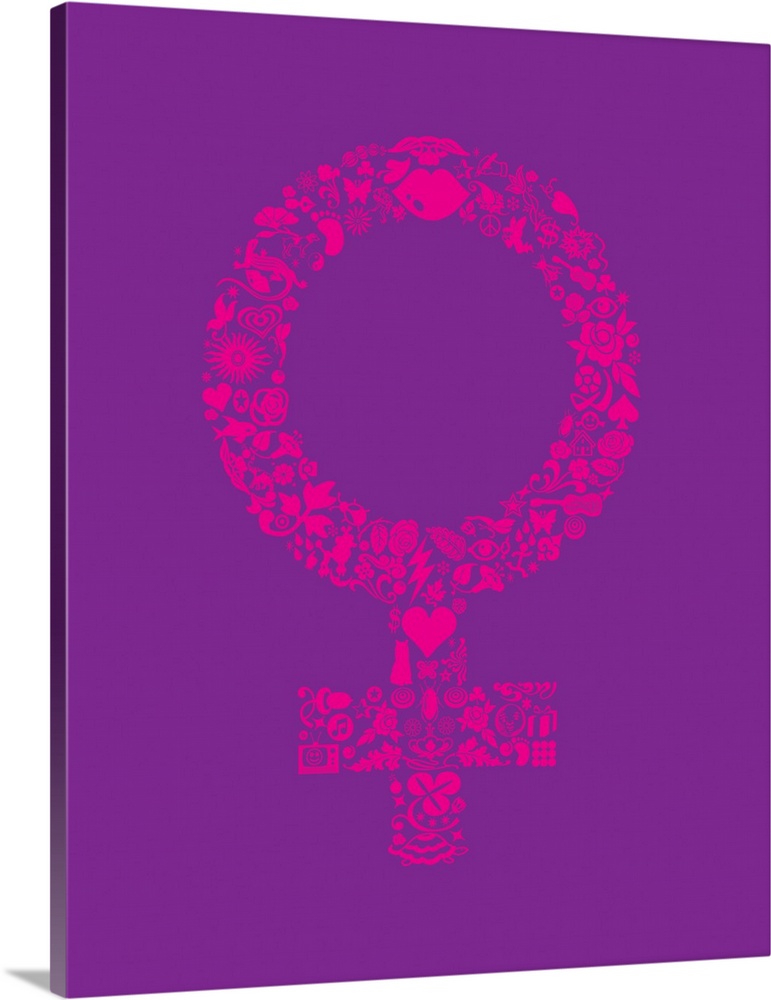 Multi Icon Image Of Female Symbol Wall Art, Canvas Prints, Framed 771x1000 Multi Icon Image Of Female Symbol Wall Art, Canvas Prints, Framed