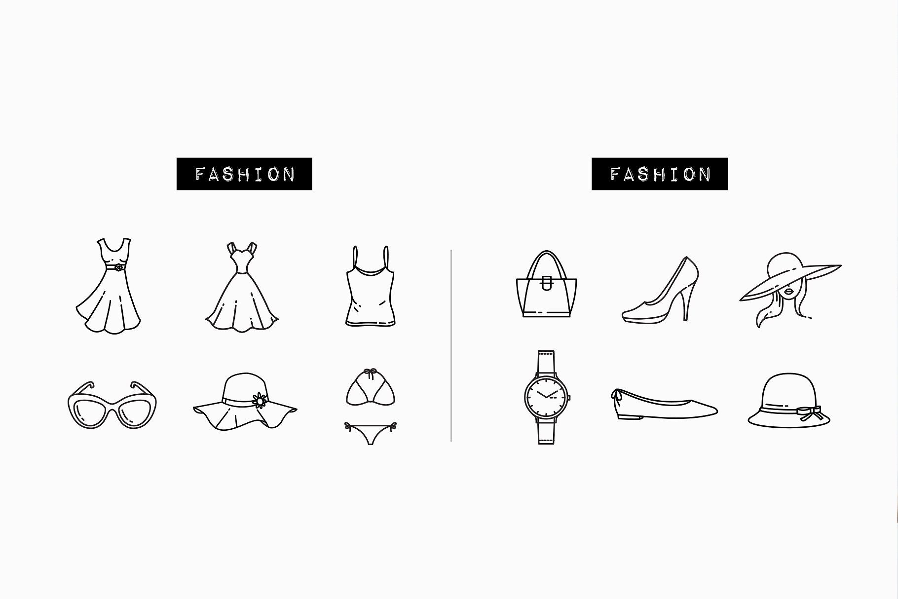 1820x1214 Feminine Icons Design Cute Style Icons, Icon Design, Icon
