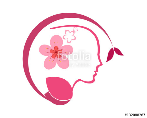 500x400 Flora Ladies Feminine Icon Stock Image And Royalty Free Vector