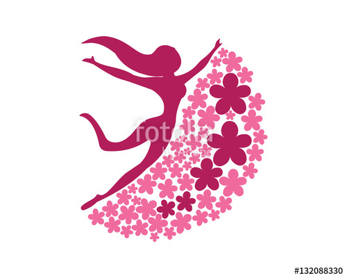 500x400 Flower Ladies Feminine Icon Stock Image And Royalty Free Vector