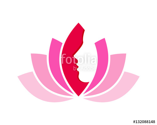 500x400 Lotus Ladies Feminine Icon Stock Image And Royalty Free Vector