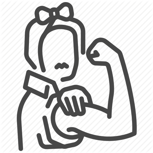 512x512 Female, Feminine, Feminism, Feminist, Power, Strong, Woman Icon