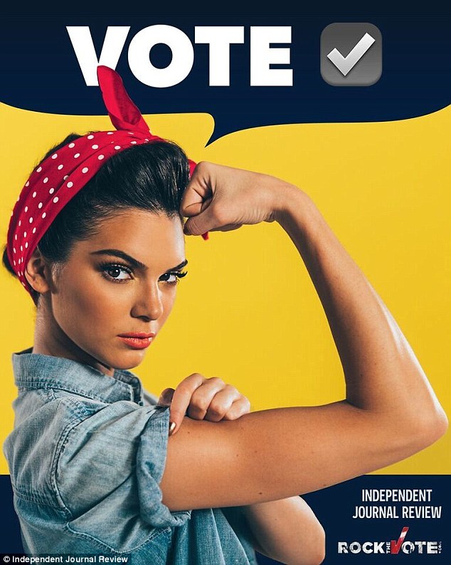 634x793 Kendall Jenner Dresses Up As Rosie The Riveter To Urge Young Women