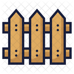 256x256 Fence Icon Of Colored Outline Style